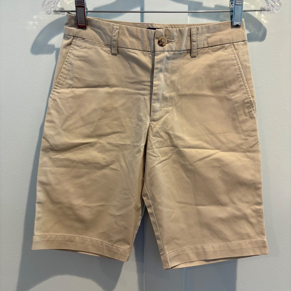 Polo Ralph Lauren Chino Shorts Boys 10 Beige Tan Khaki Classic Polo Cotton Twill